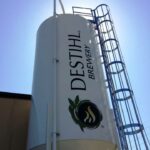 Silos for breweries and distilleries. Sized and customized to specifications. Grist hoppers also available.